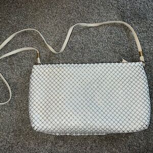 Metallic White Vintage purse
